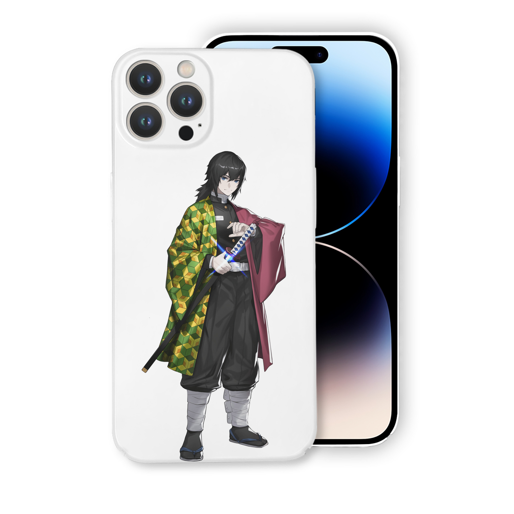 （画像用） 鬼滅の刃（きめつのやいば）水柱-冨岡 義勇／とみおか ぎゆう Tomioka Giyuu 【iPhone 14シリーズ対応】ハードケース